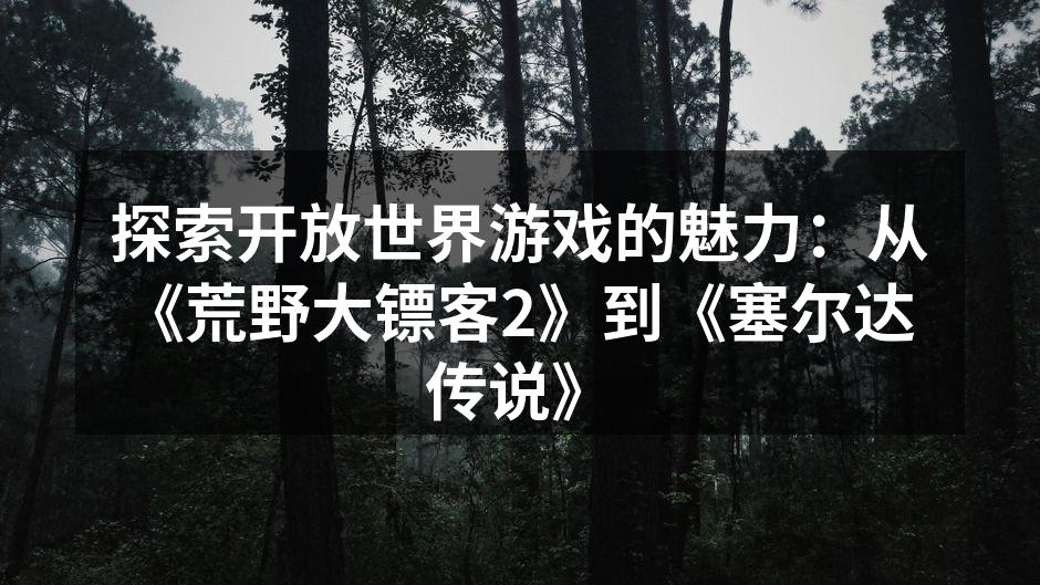 探索开放世界游戏的魅力:从《荒野大镖客2